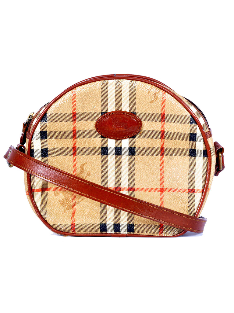 burberry check shoulder bag