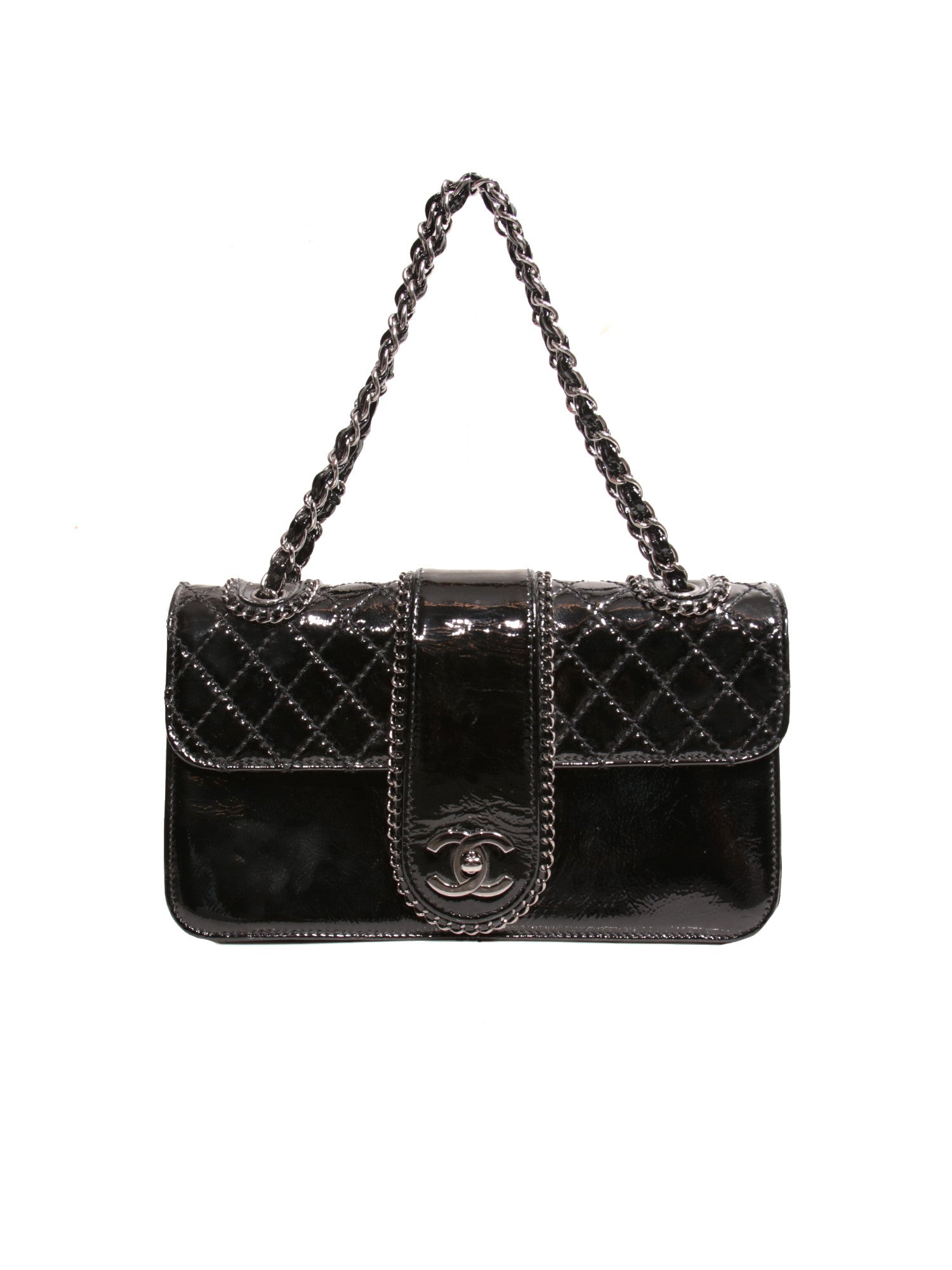 Pre-owned Chanel Patent Leather Vintage Shoulder Bag – Sabrina's Closet