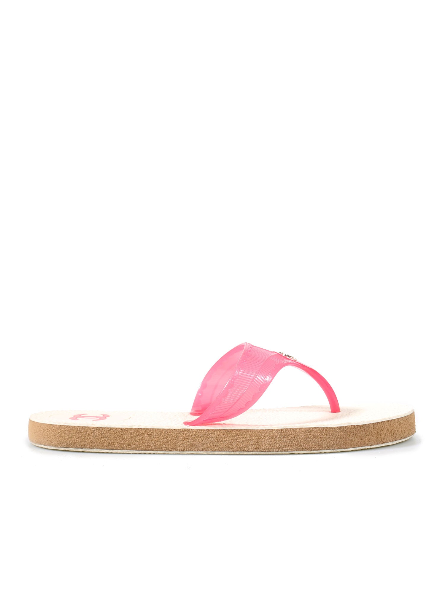 Pre-owned Chanel Camellia Accent Rubber Flip Flops – Sabrina's Closet