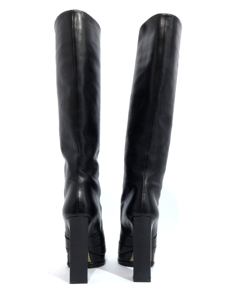Pre-owned Chanel Leather Boots – Sabrina's Closet