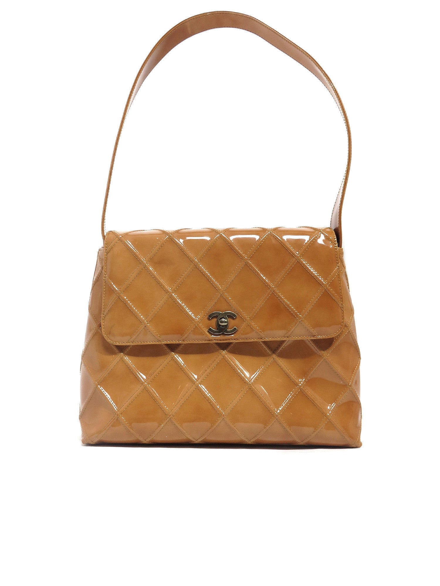 Pre-owned Chanel Patent Leather Vintage Shoulder Bag – Sabrina's Closet