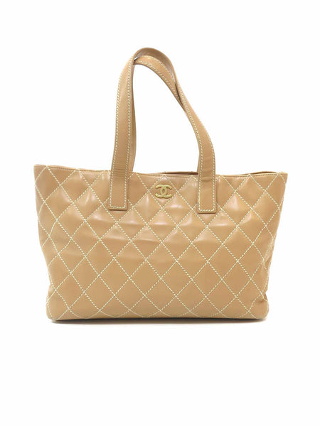 CHANEL Wild Stitch Quilted Leather Small Surpique Tote Bag - Consigned  Designs