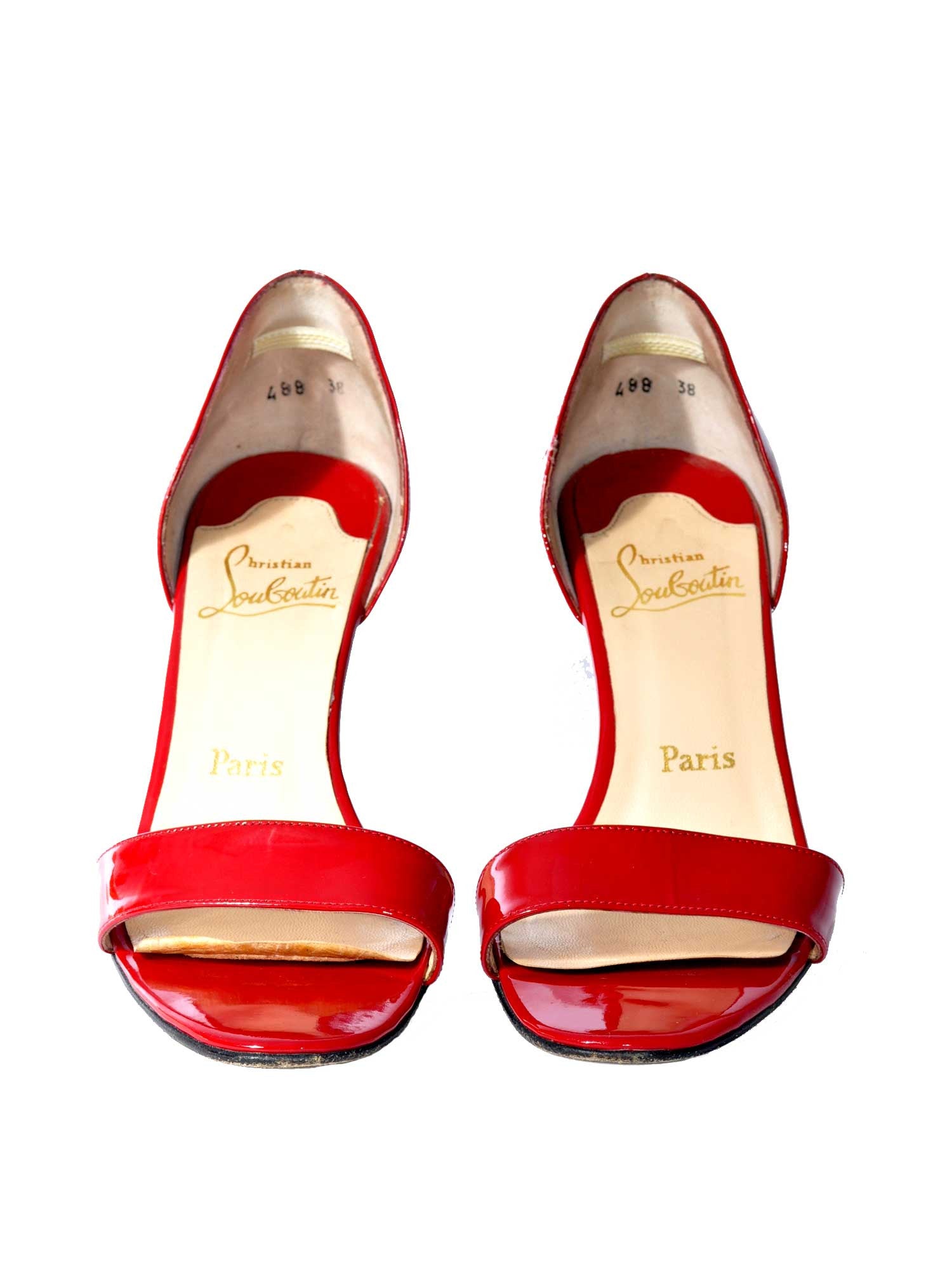 Pre-owned Christian Louboutin Patent Sandals | Sabrina's Closet