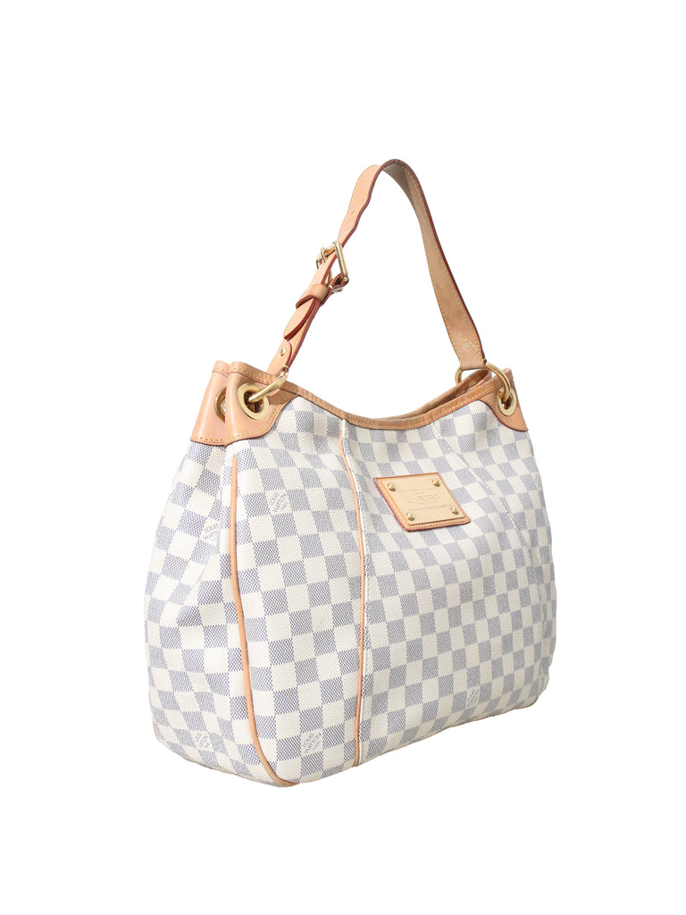 LOUIS VUITTON Galliera GM Damier Azur Shoulder Bag White-US