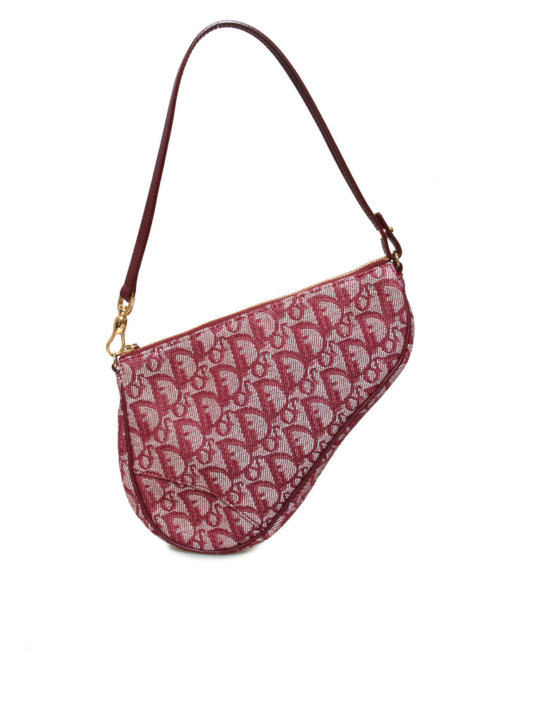 dior saddle bag burgundy