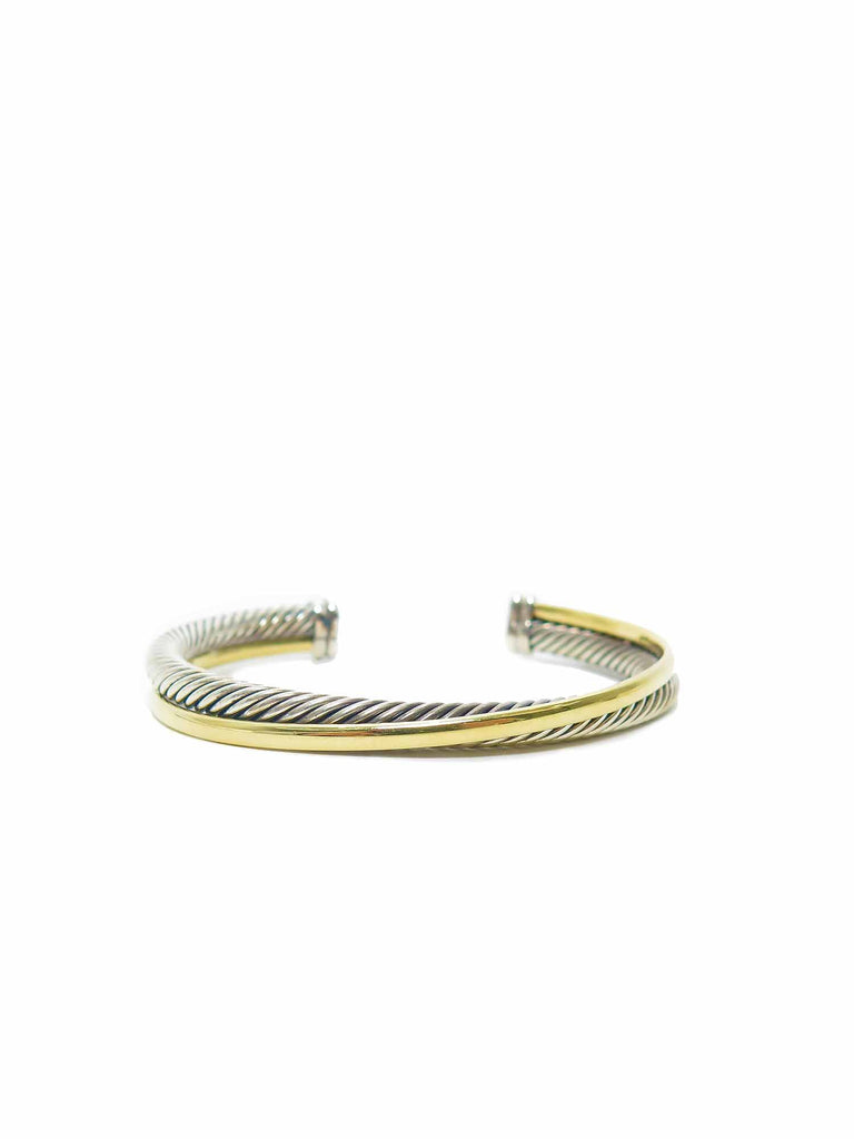 Pre Owned David Yurman Crossover Cuff Bracelet With Gold Sabrina S Closet   Dycrossovermain 1024x1024 