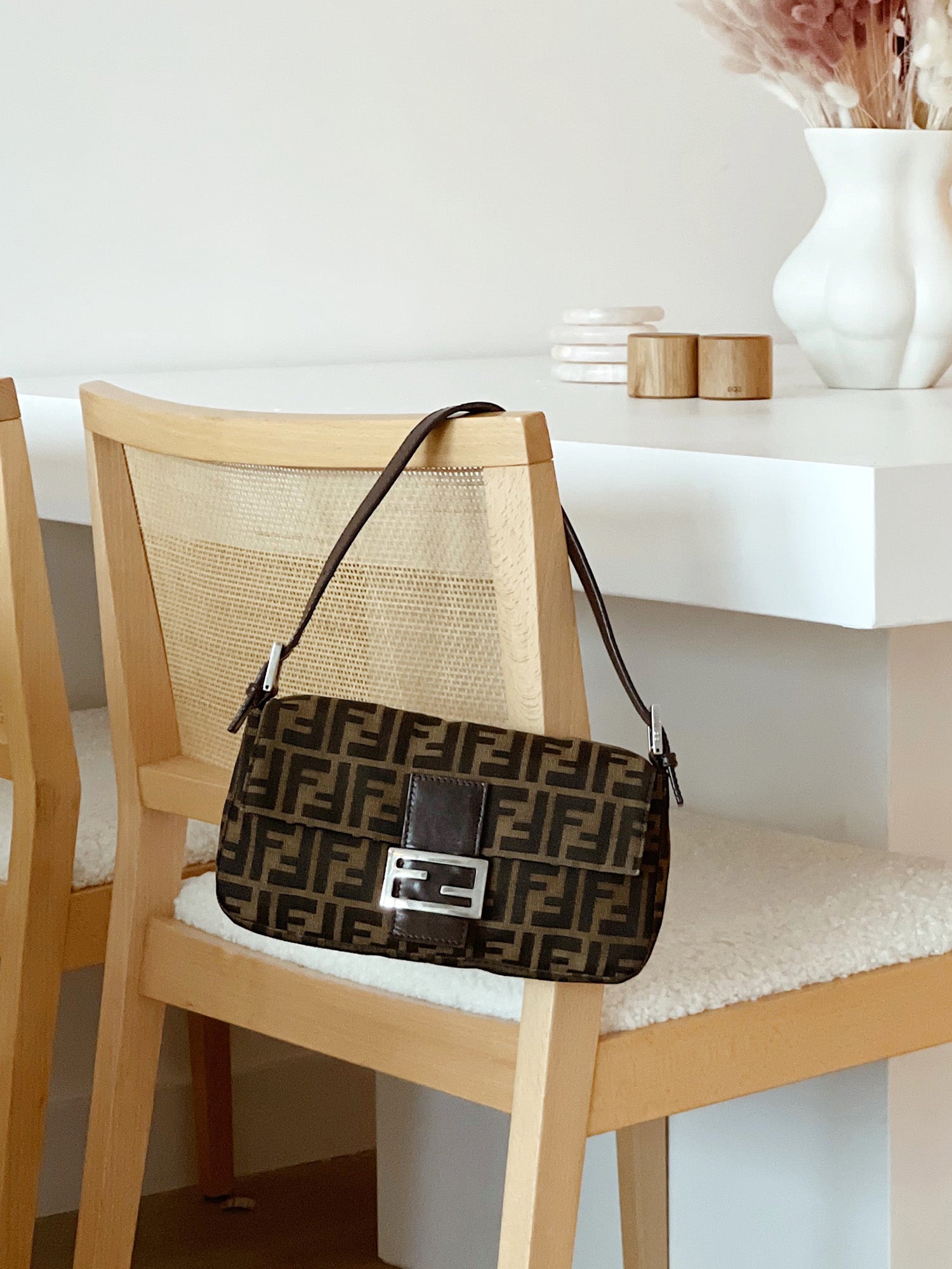 Pre-owned Fendi Vintage Zucca Baguette – Sabrina's Closet