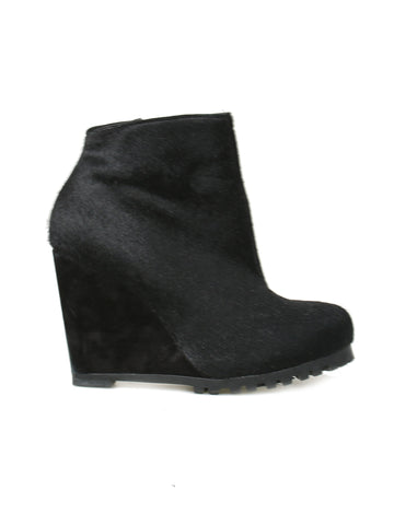 designer wedge booties