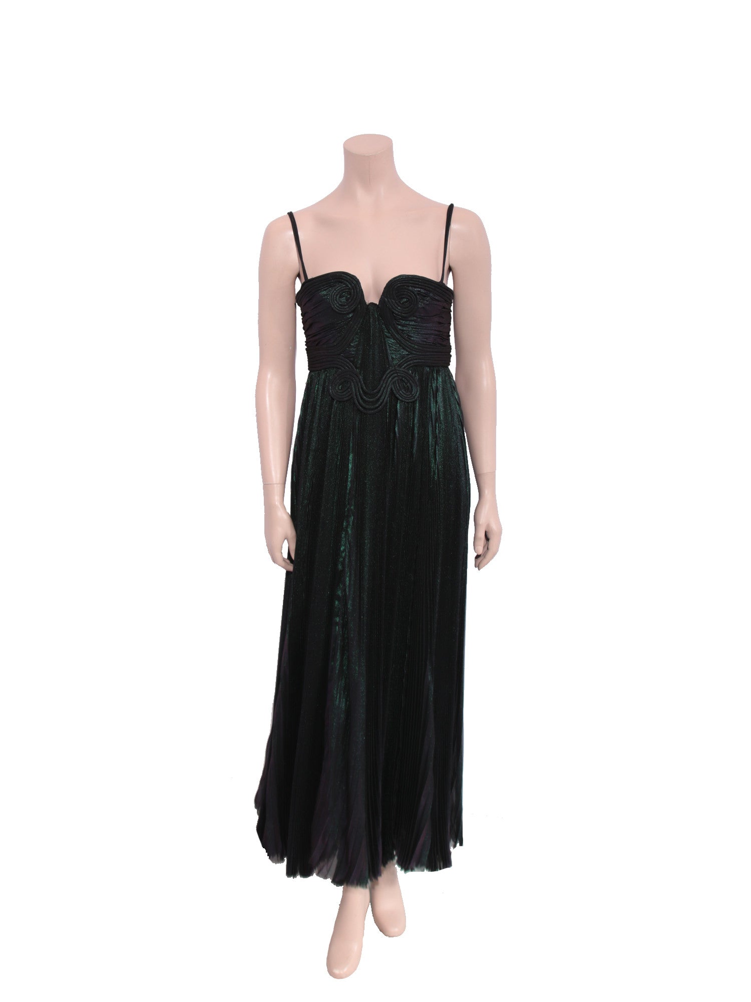 Pre Owned Emanuel Ungaro Pleated Gown Sabrinas Closet