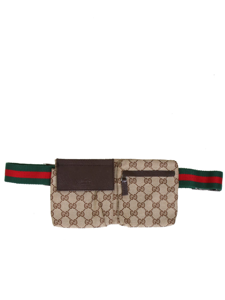 gucci gg canvas belt bag