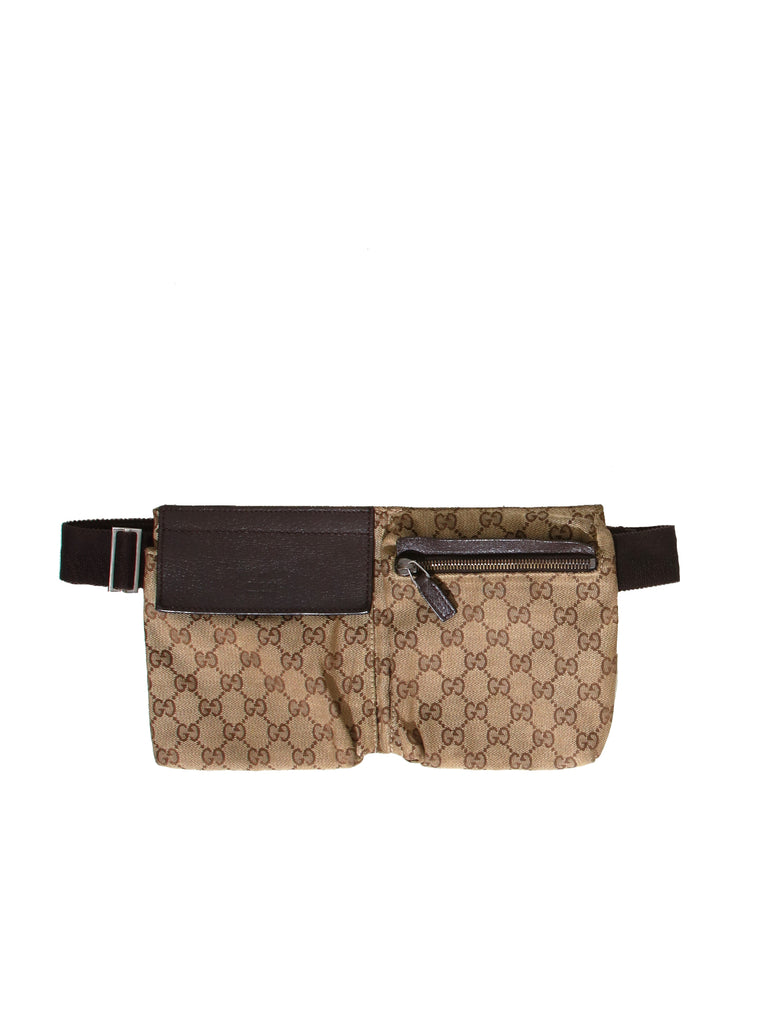 gucci canvas belt bag