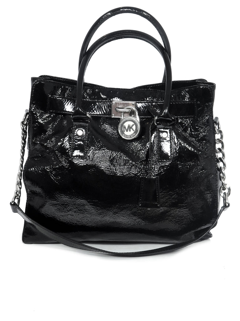 Pre-owned Michael Kors Hamilton Large Patent Leather Tote – Sabrina's ...