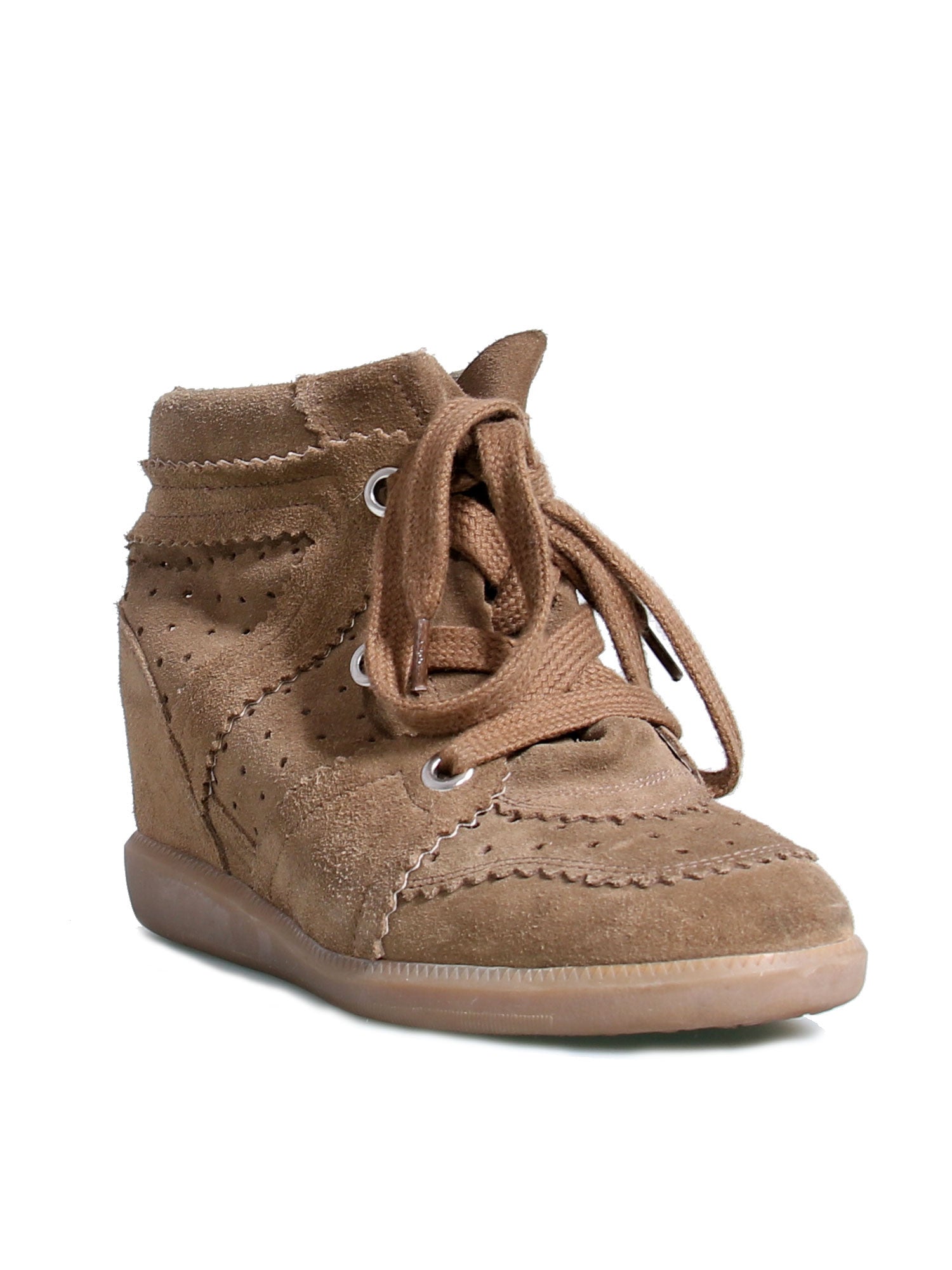 Pre-owned Isabel Marant Suede Bobby Wedge Sneakers – Sabrina's Closet