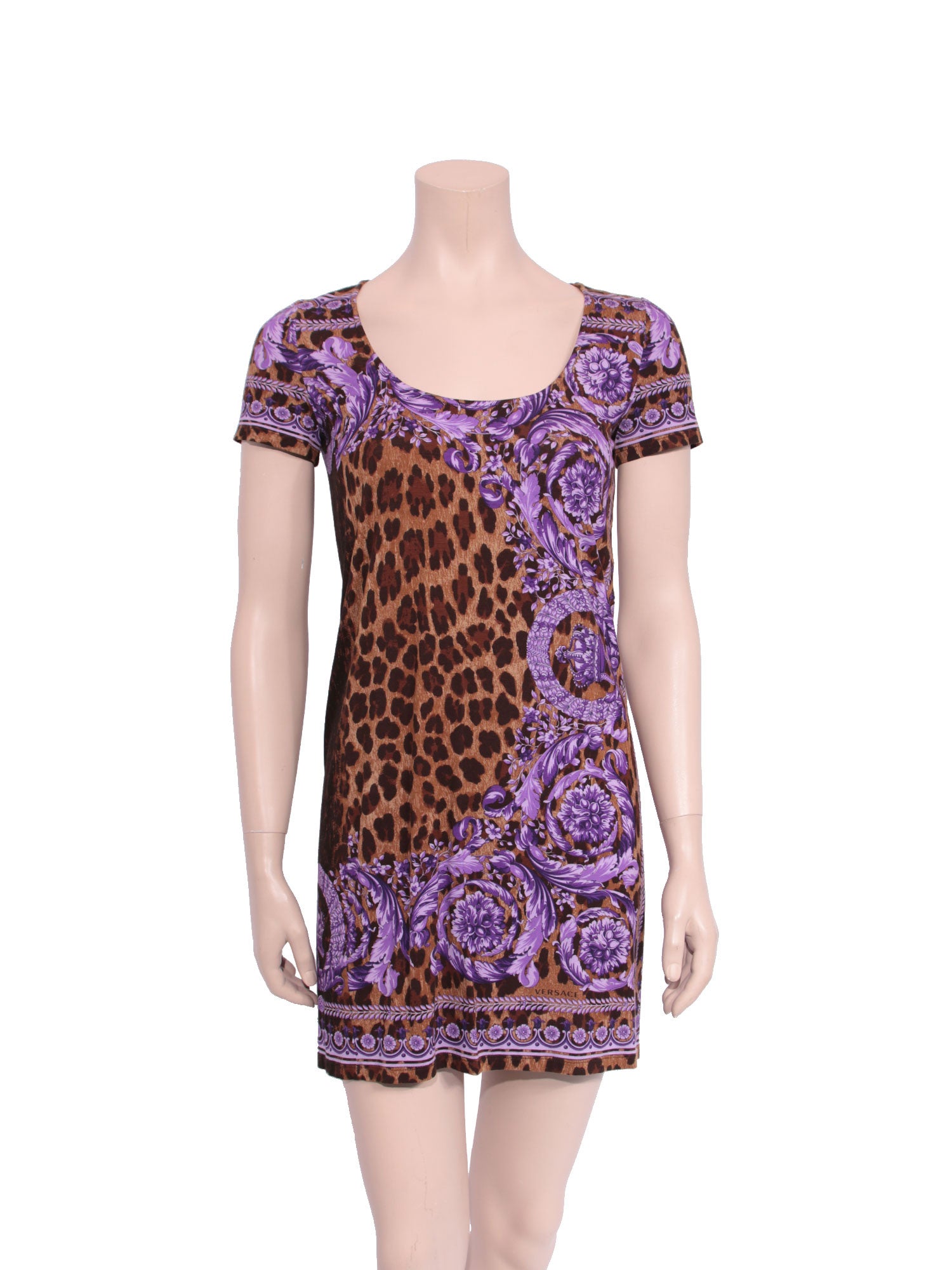 Pre-owned Versace Leopard Dress – Sabrina's Closet