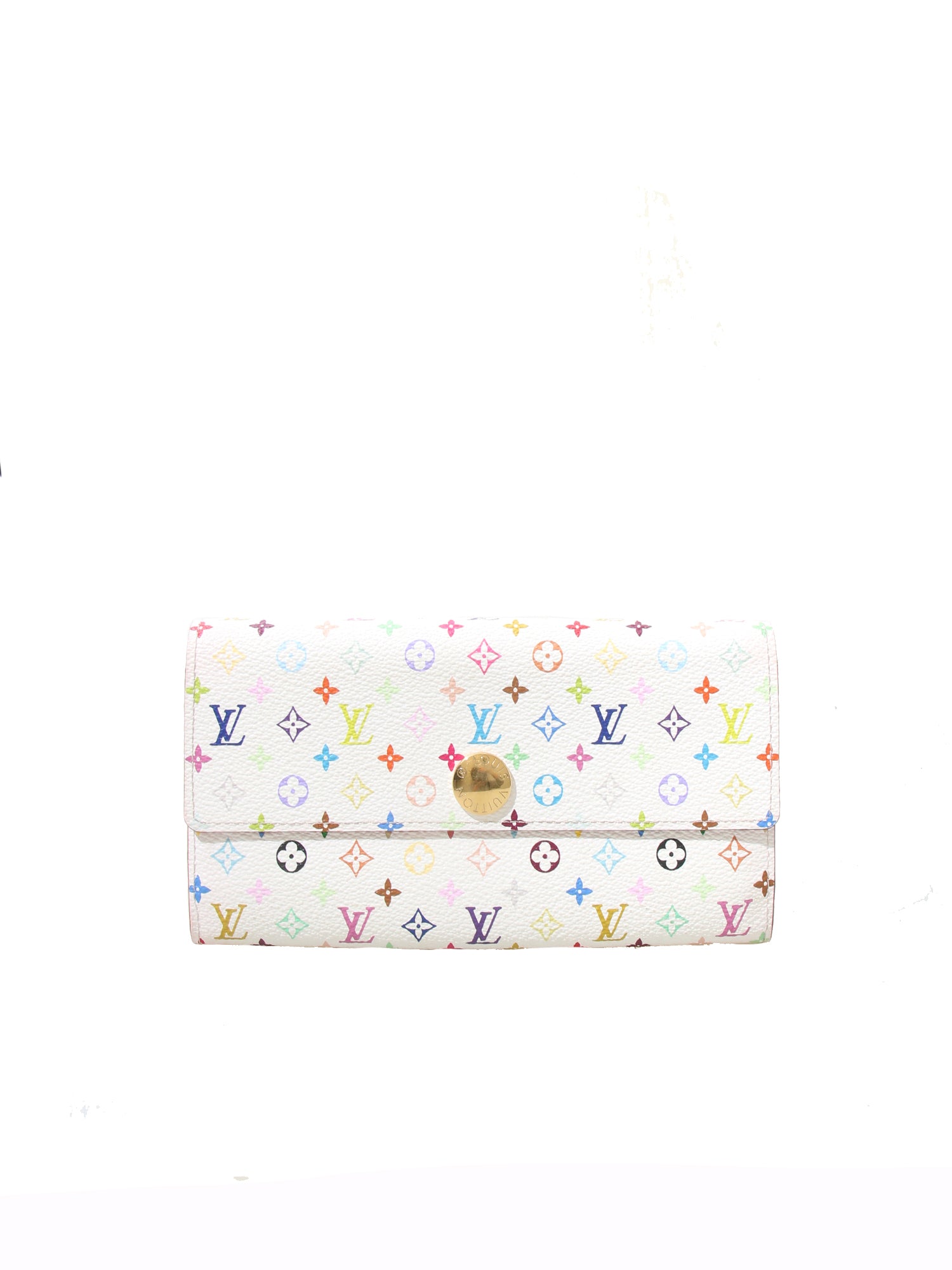 Multicolor Sarah Wallet White  Wallet, Leather wear, Clutch wallet