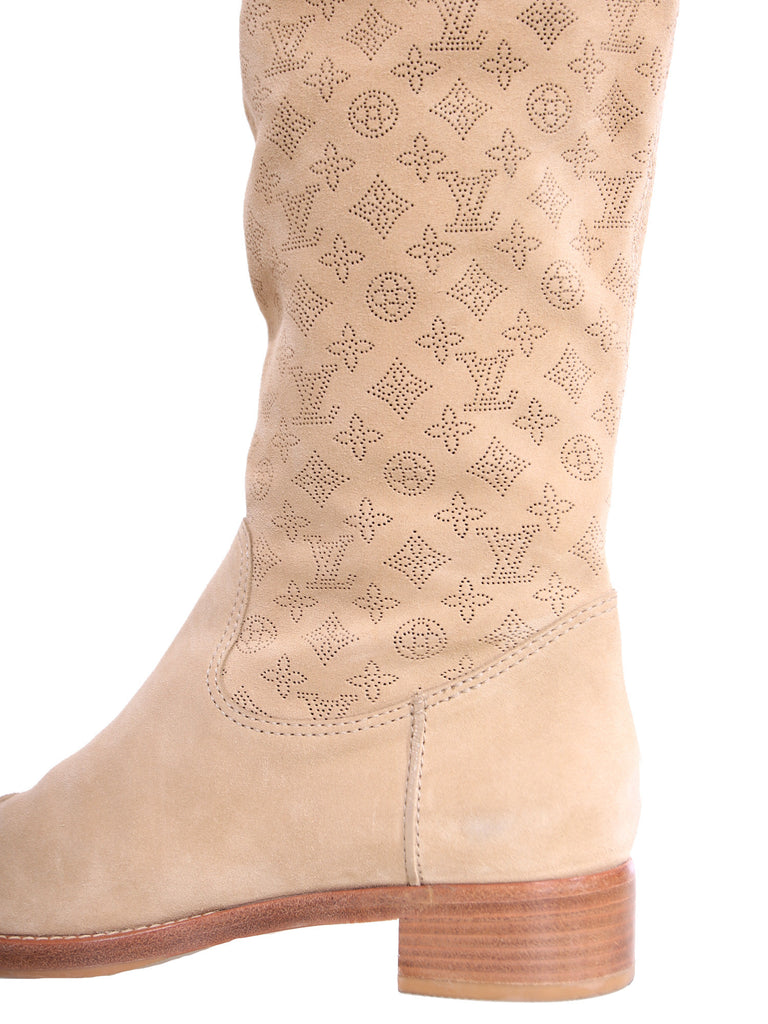 louis vuitton suede boots