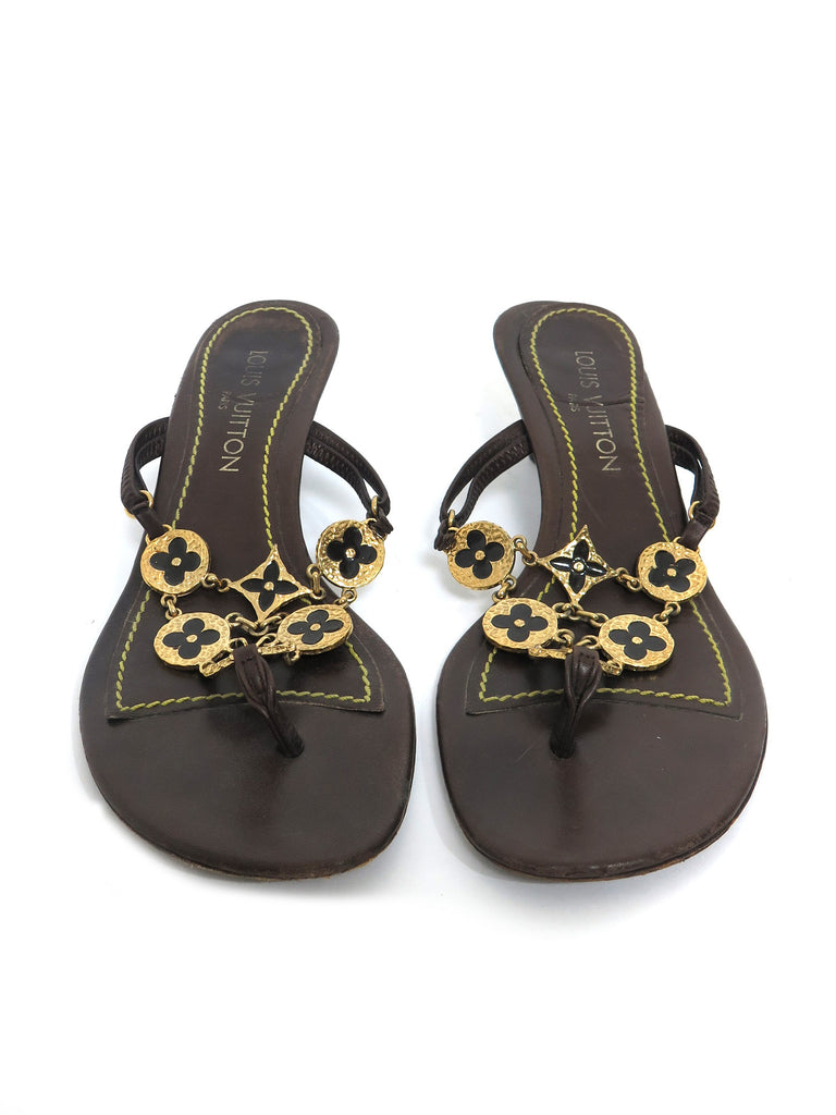 Pre-owned Louis Vuitton Coin Sandals – Sabrina's Closet