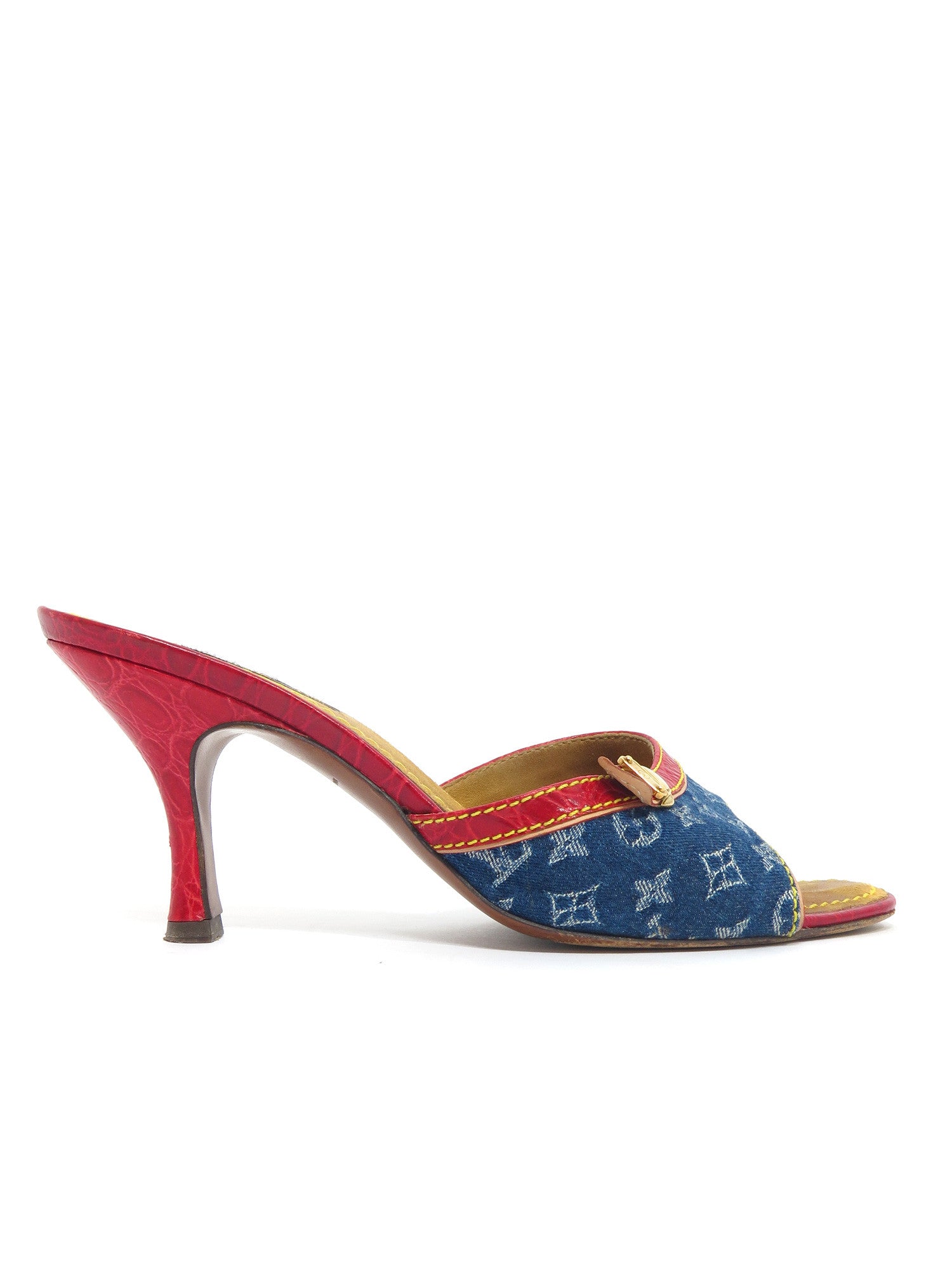 LOUIS VUITTON MONOGRAM DENIM SANDAL