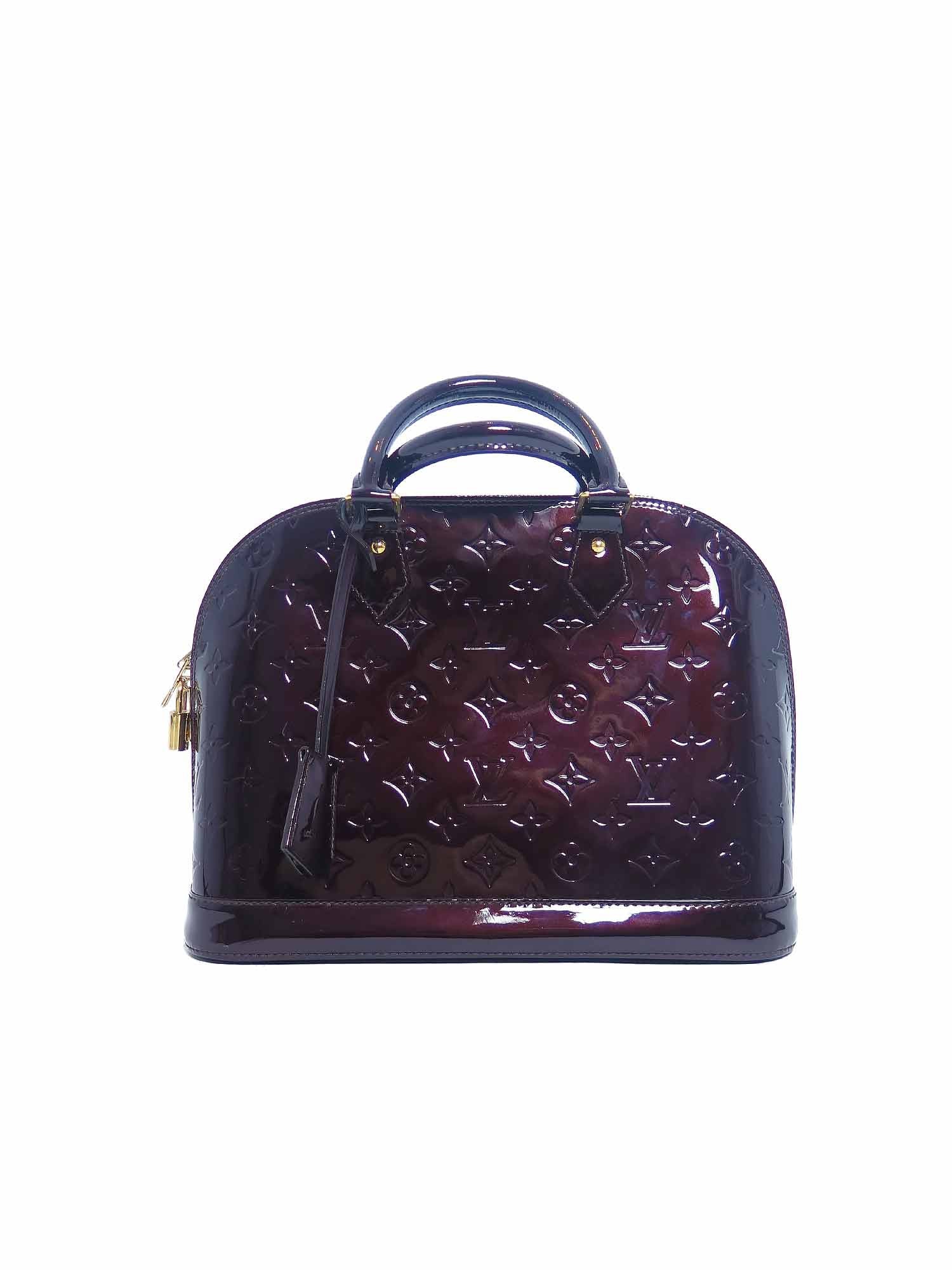 Louis Vuitton Alma PM Monogram Vernis Satchel Bag