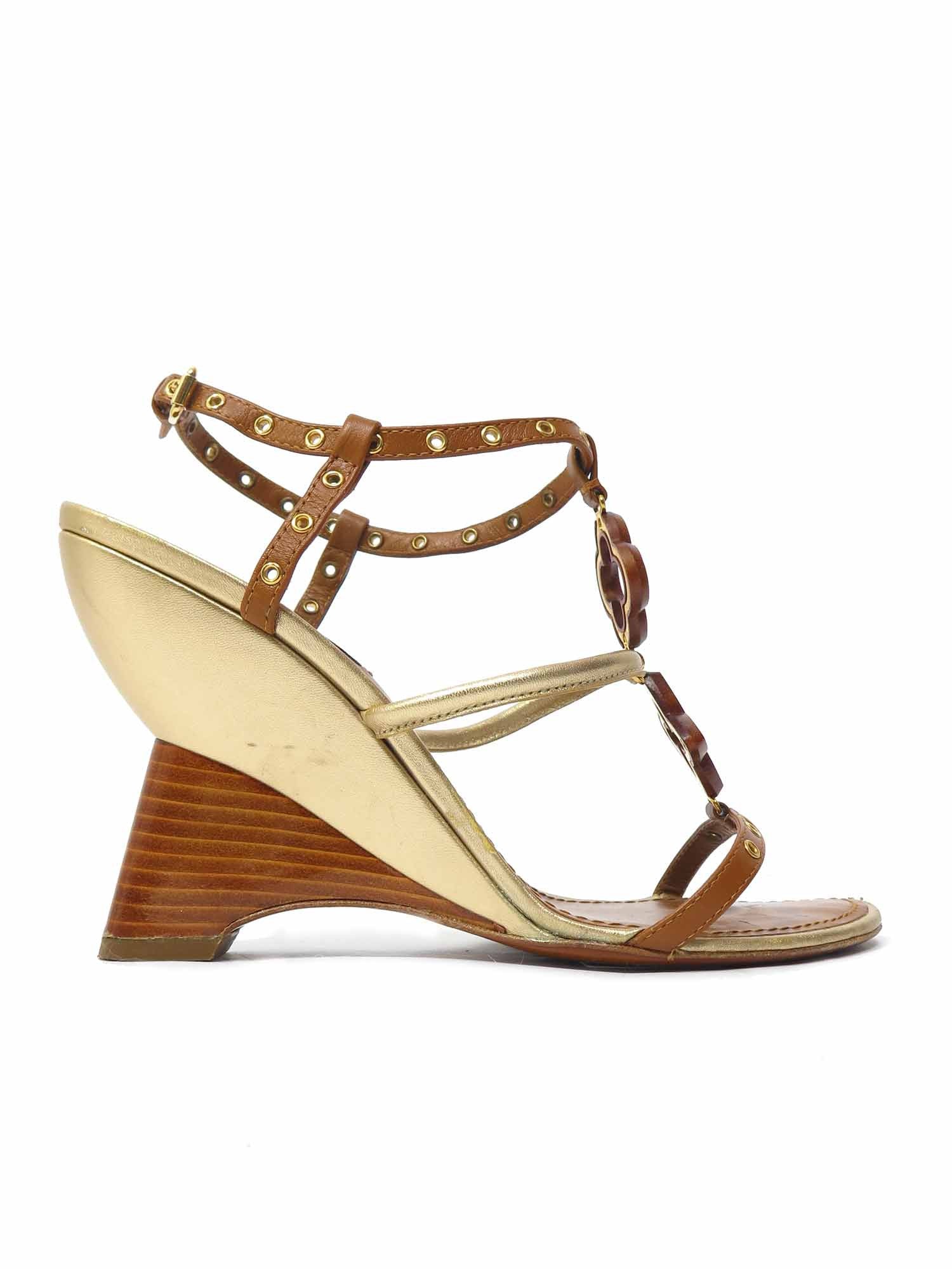 Pre-Owned Louis Vuitton Wedge Sandals – Sabrina's Closet