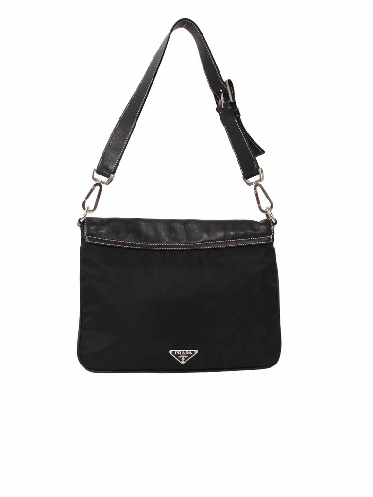 Pre-owned Prada Leather Flap Shoulder Bag | Sabrina's Closet