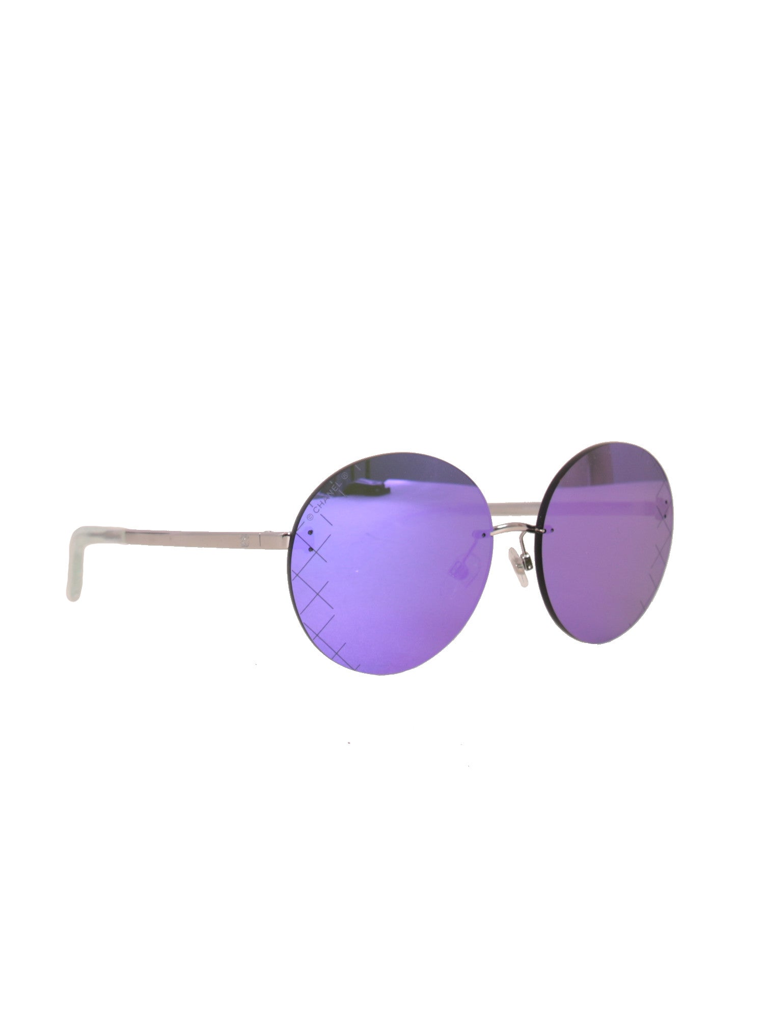 Aviator sunglasses Chanel Brown in Metal  30247371