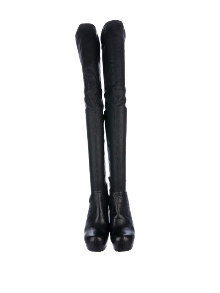 rick owens over the knee boots