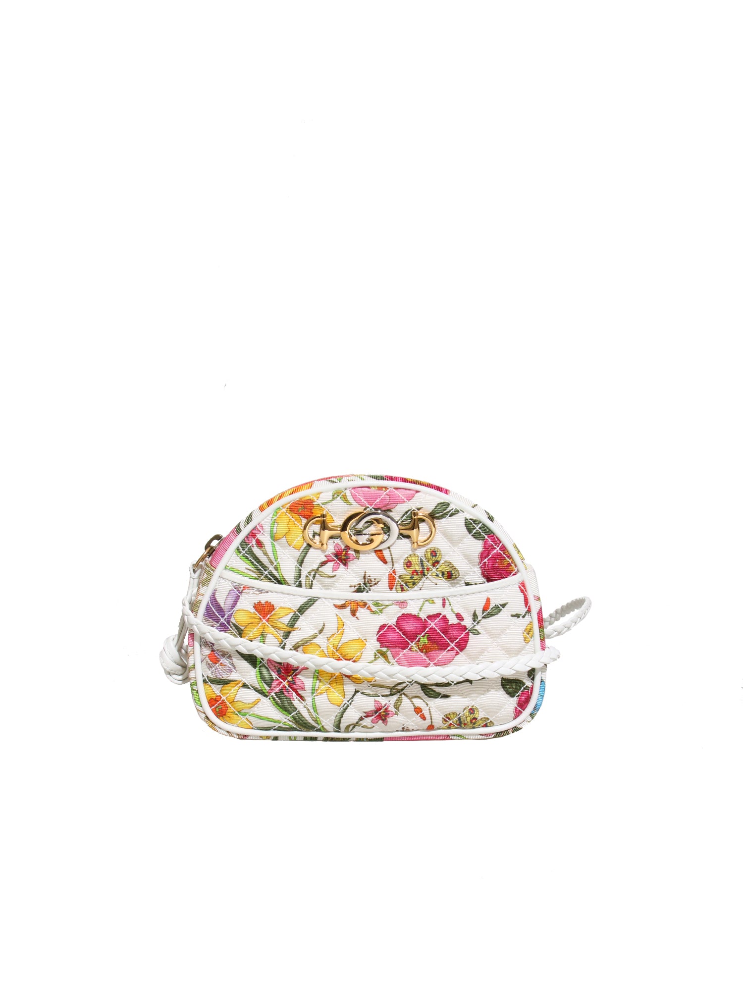 New Gucci Mini Trapuntata Quilted Floral Canvas Cross Body Bag – Sabrina's  Closet