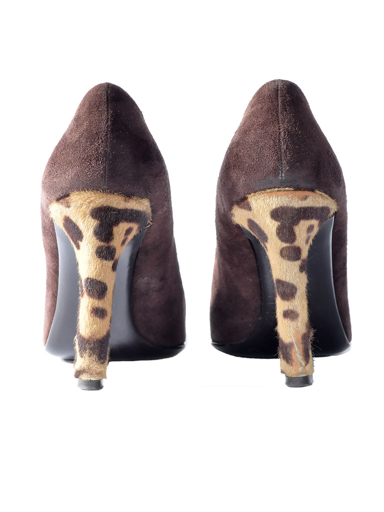 Pre-owned Valentino Leopard Suede Pump | Sabrina's Closet