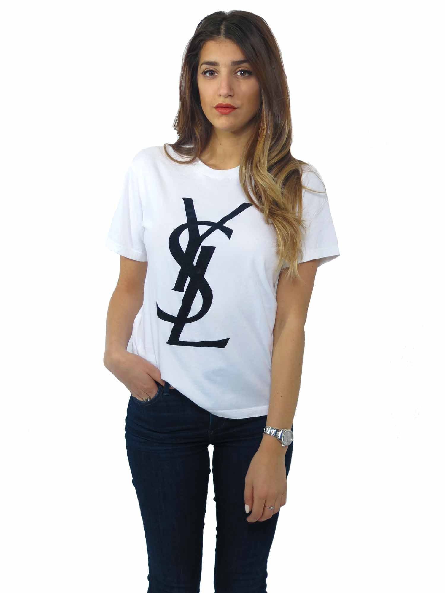 opkald Specialisere Frivillig Pre-owned Yves Saint Laurent Logo T-Shirt – Sabrina's Closet