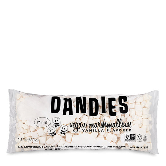 Vegan Mini Marshmallows Vanilla Flavored Dandies 680 G Kenko Foods 0203