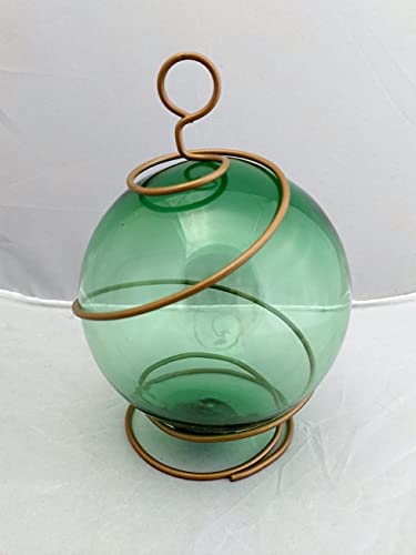 Radical (nautical) green Japanese glass fishing float! Can use a cleaning,  but the glass is in great shape. 12” tall. $40 #fatrabbitky
