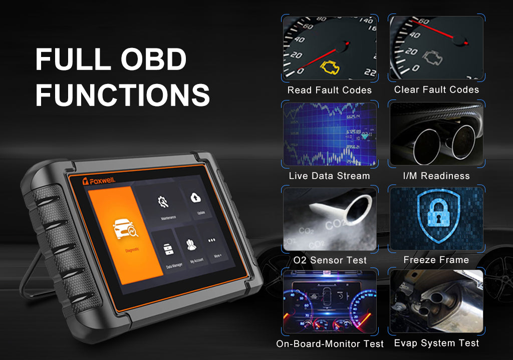 Foxwell NT809TS Supports Full OBD Functions
