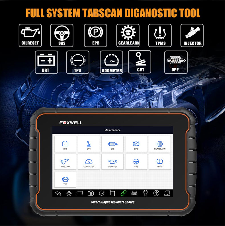 FOXWELL GT60 PLUS SUPPORTS ALL AVAILABLE SYSTEM DIAGNOSTICS