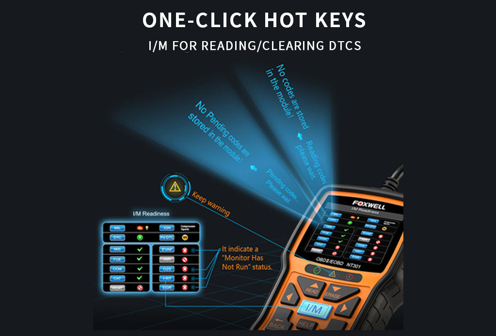 Foxwell NT301 OBD2 & EOBD Scanner Professional Enhanced Diagnostic