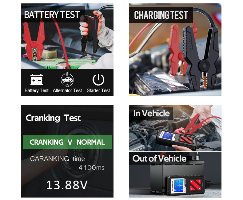 bt780 supports battery, cranking system, and charging system