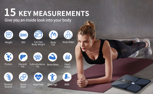 Smart Scale for Body Weight, High Precision, Bluetooth, Fitdays