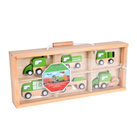 Wooden Vehicle Toy Set - Melli’s Kids