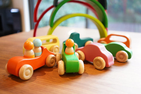 Wooden Rainbow Car - Melli’s Kids