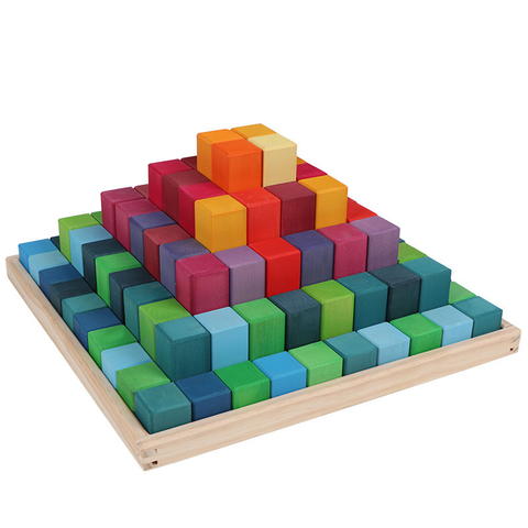 Pyramid Rainbow Building Blocks