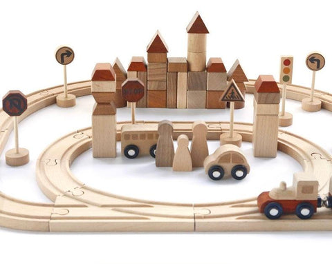 Wooden Vehicle Toys for Kids