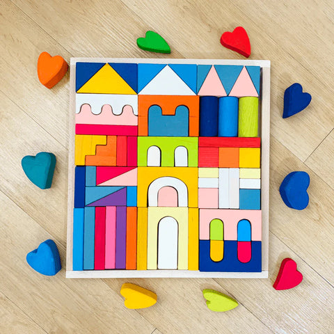 Wooden Castle Building Blocks