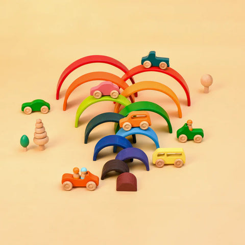 wooden rainbow toys