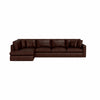 Picture of James Leather 4-Seat Left Bumper Sectional