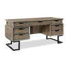 Picture of Emery Park - Harper Point 66" Executive Desk in Fossil Finish