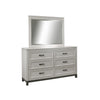 Picture of Emery Park - Hyde Park Dresser with Mirror in Gray Paint Finish