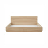 Picture of Light Brown Oak Wood Platform Bed - King