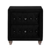 Picture of 2-Drawer Rectangular Nightstand Black