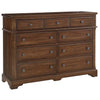 Picture of Heritage Bureau with 9 Drawers in Amish Cherry