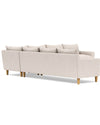 Sloan 6 Seat Corner Sectional 3pc - Lux Home Decor